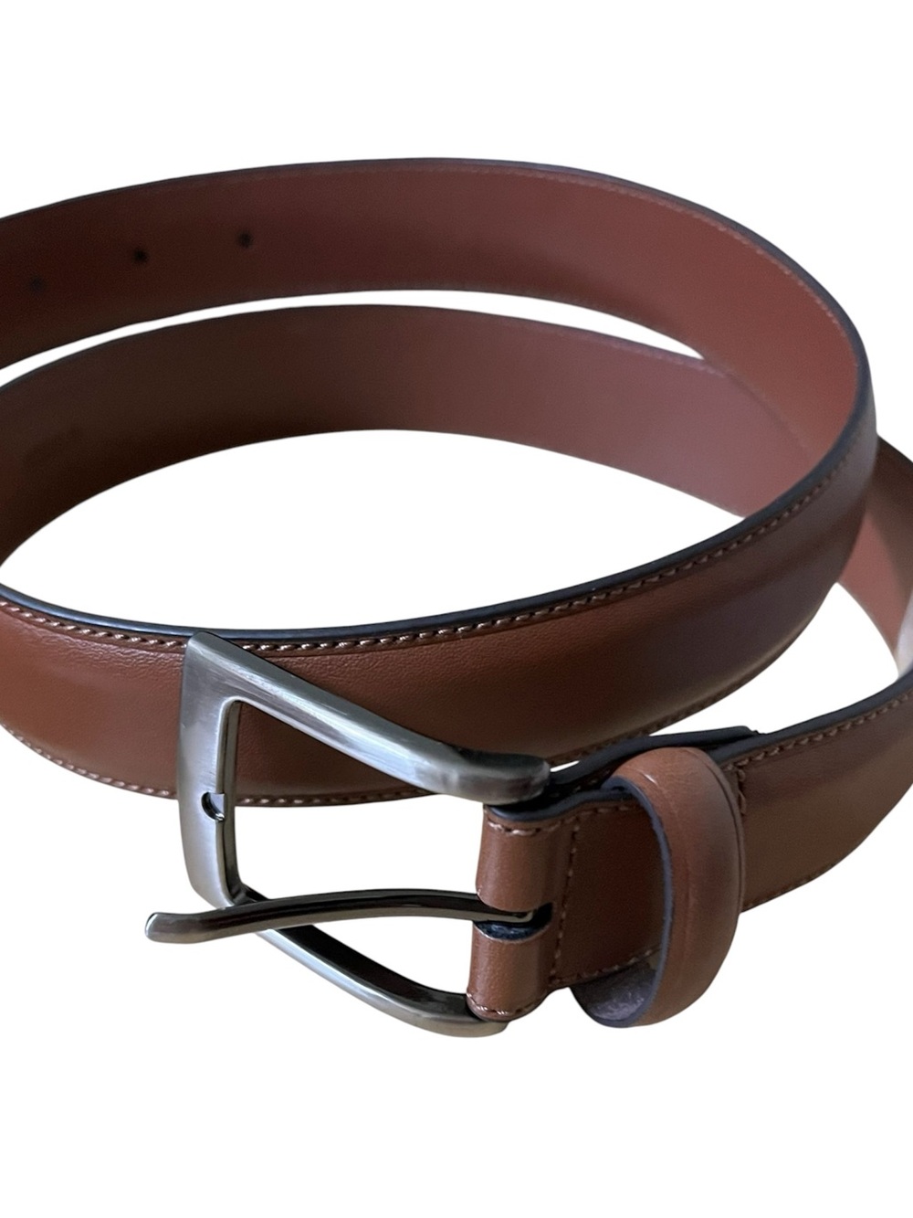 Perry Ellis Portfolio Men’s Brown Leather Belt - Size 34